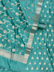 Pure Chiniya Silk Handlooms Banarasi Dress material - The Handlooms