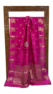 Pure Mango Silk Banarasi Handloom Saree - The Handlooms