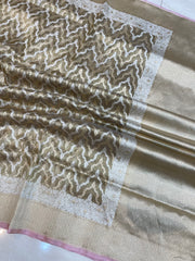 Pure Tissue Reshmi zari Banarasi Saree - The Handlooms