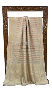 Tussar Georgette Handloom Banarasi Saree - The Handlooms