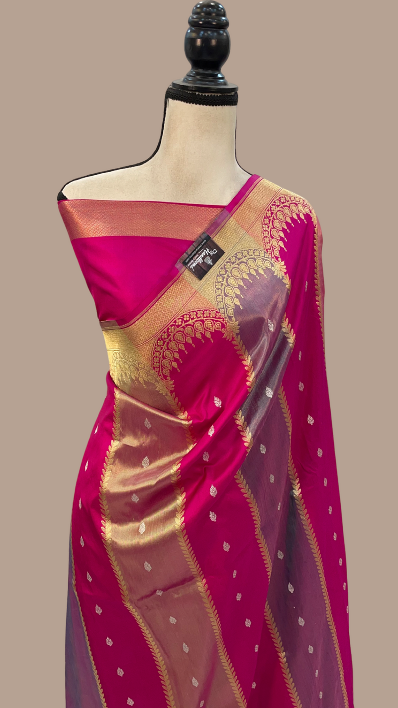 Pure Katan Silk Banarasi Handloom Saree - Rangkat - The Handlooms