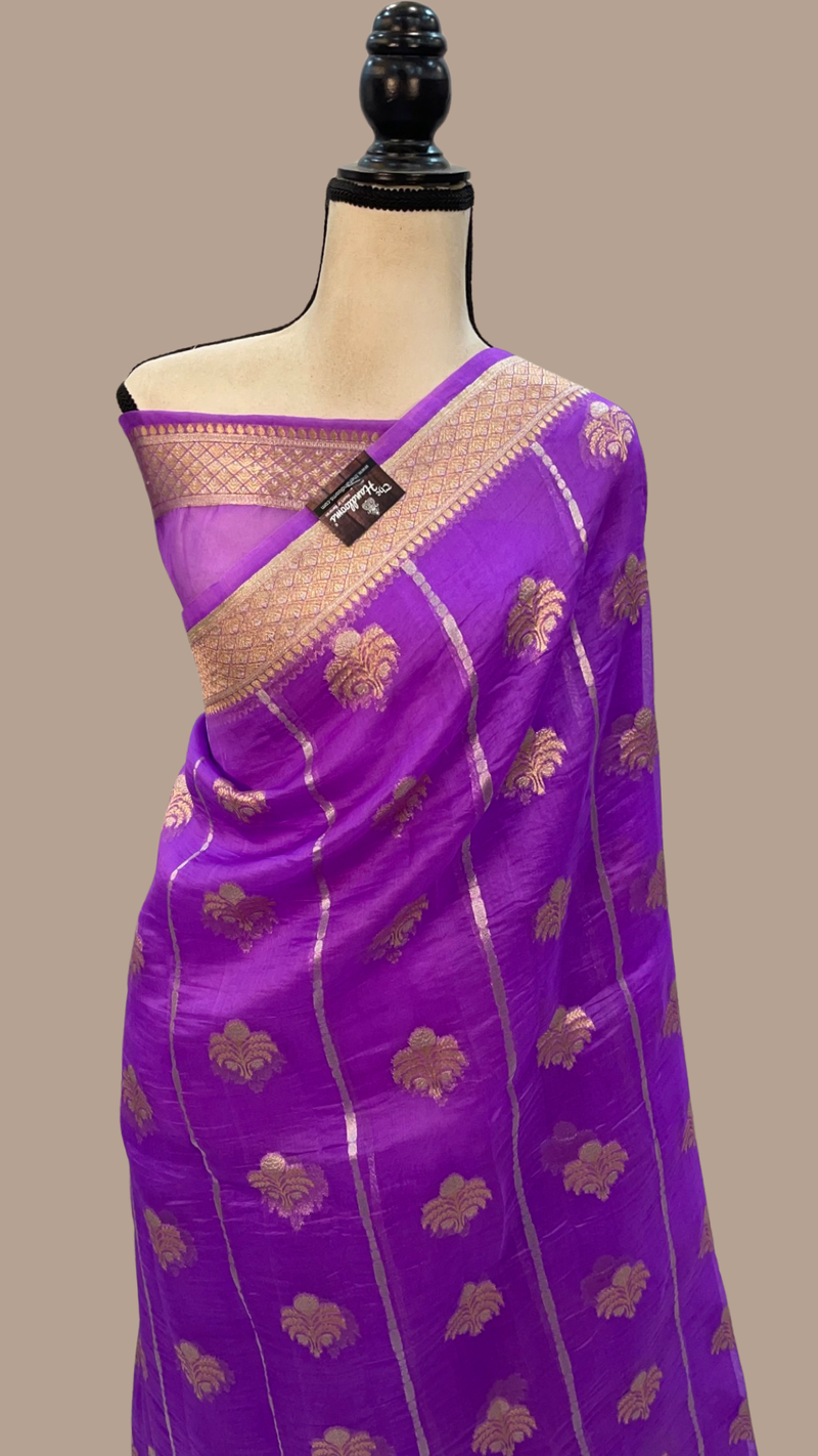 Pure Kora Handloom Banarasi Saree - The Handlooms