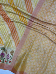 Pure Chiffon Khaddi Banarasi Saree - The Handlooms