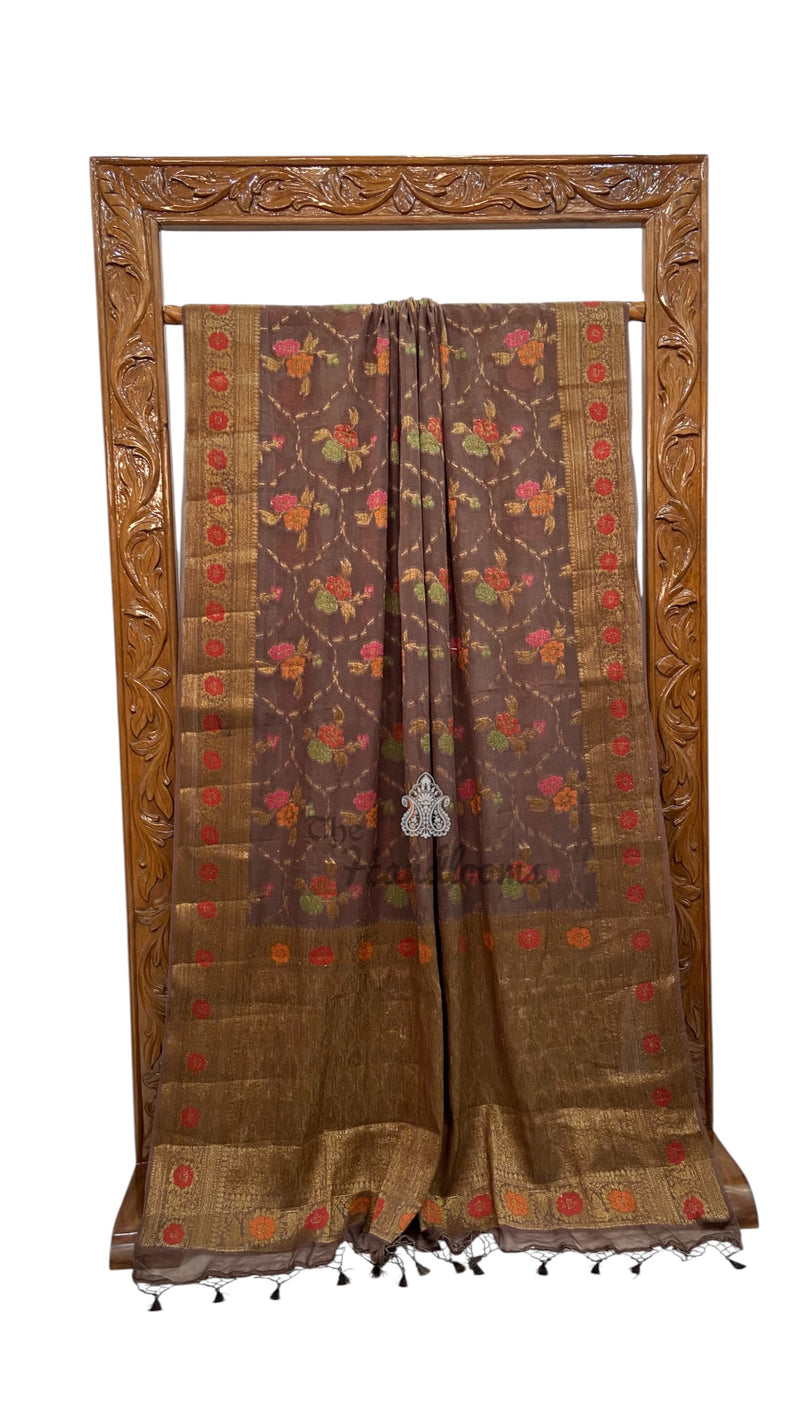Pure Chiffon Khaddi Banarasi Saree