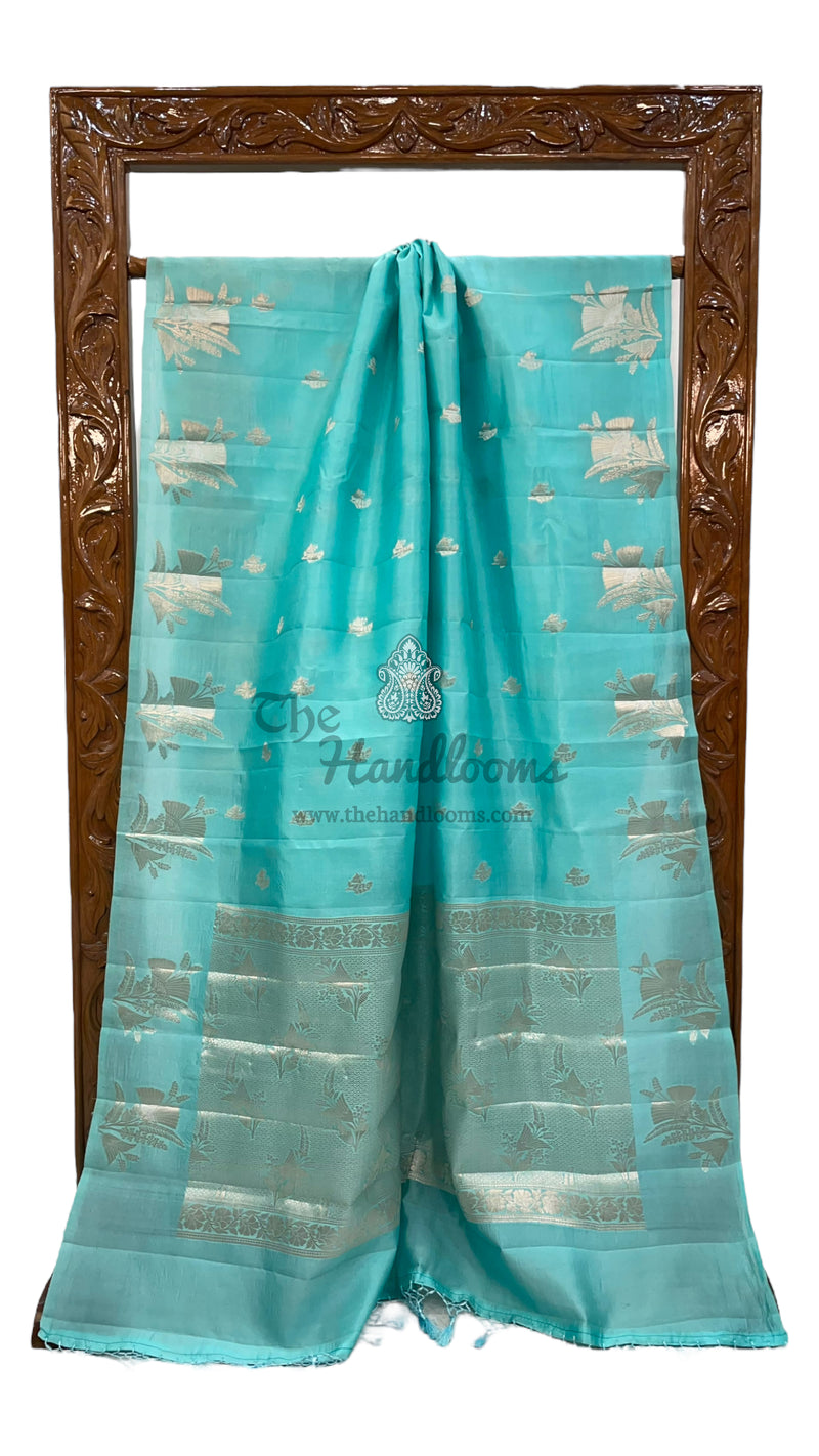 Pure Mango Silk Banarasi Handloom Saree - The Handlooms