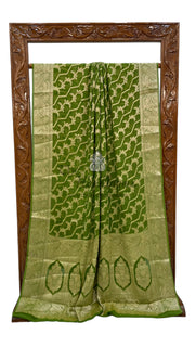 Pure Chiffon Khaddi Banarasi Saree - The Handlooms