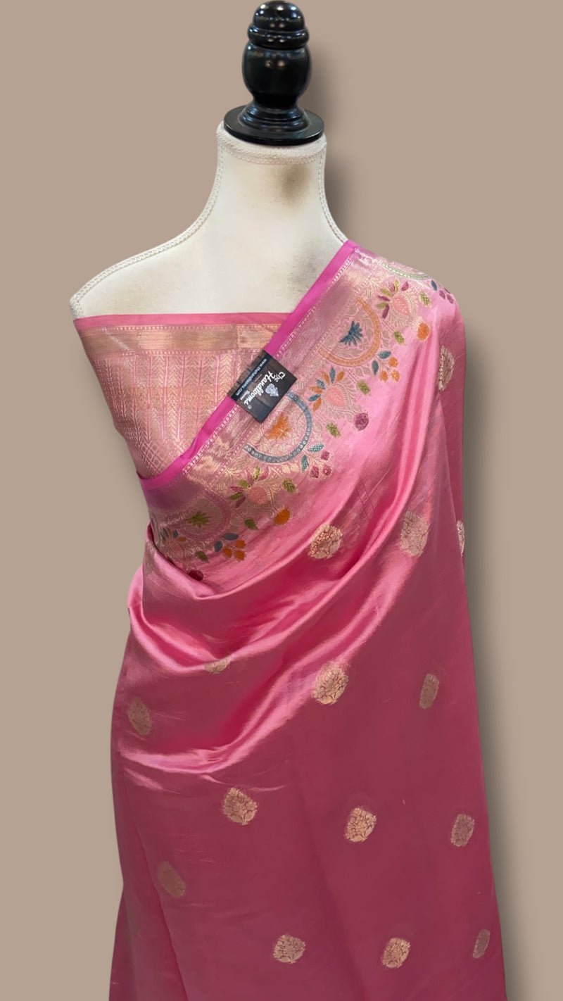 Pure Mango Silk Banarasi Handloom Saree