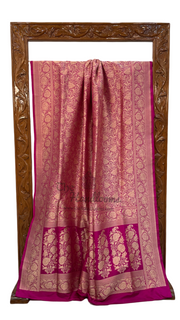 Pure Katan Silk Banarasi Handloom Saree - Tanchui Brocade - The Handlooms