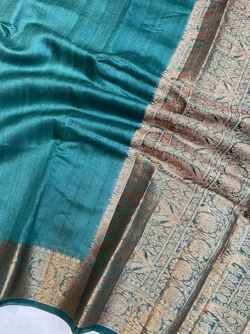 Tussar Silk Handloom Banarasi Saree - The Handlooms