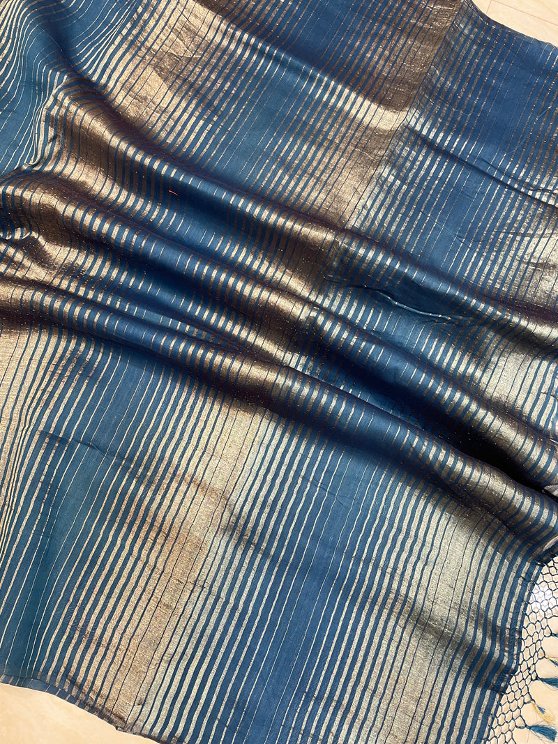 Pure tissue Chanderi Handloom Banarasi Saree - The Handlooms