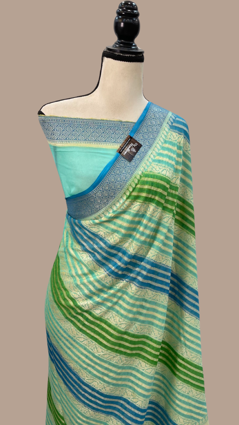 Pure Chiffon Khaddi Banarasi Saree - The Handlooms