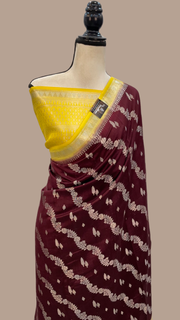Pure Chiniya Silk Handloom Banarasi Saree - The Handlooms