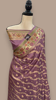 Pure Tussar Silk Handloom Banarasi Saree - The Handlooms