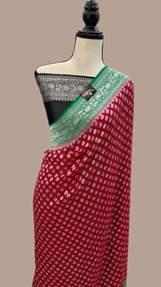 Pure Khaddi Georgette Banarasi Saree - The Handlooms