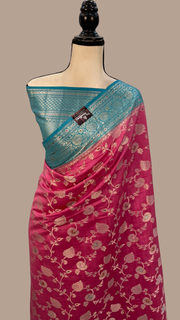 Pure Chiniya Silk Handloom Banarasi Saree - The Handlooms