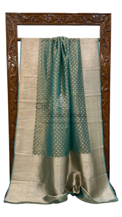 Pure Kora Tissue Handloom Banarasi Saree