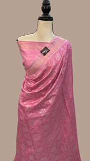 Pure Tussar Silk Handloom Banarasi Saree With Sona Roopa - The Handlooms