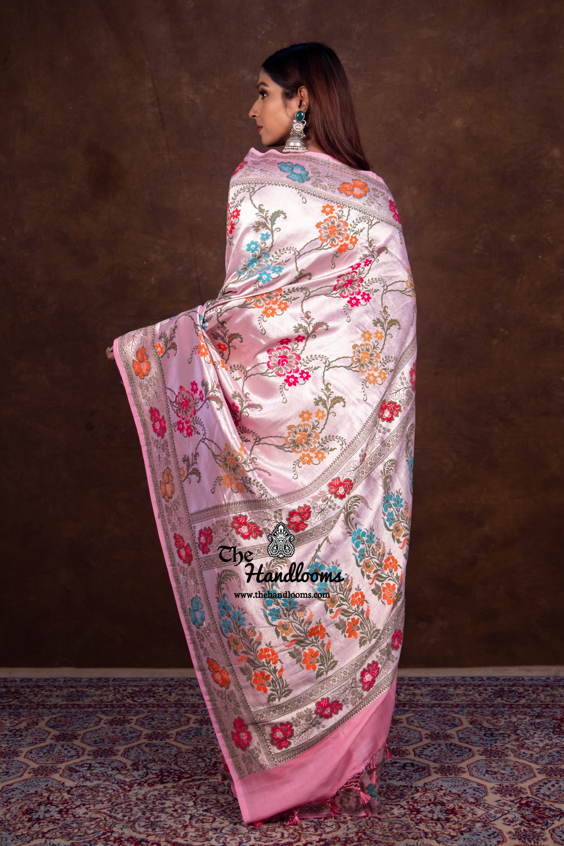 Tussar Georgette Handloom Banarasi Saree main image 1