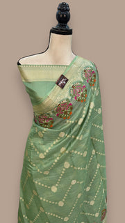 Pure Tussar Silk Handloom Banarasi Saree - The Handlooms