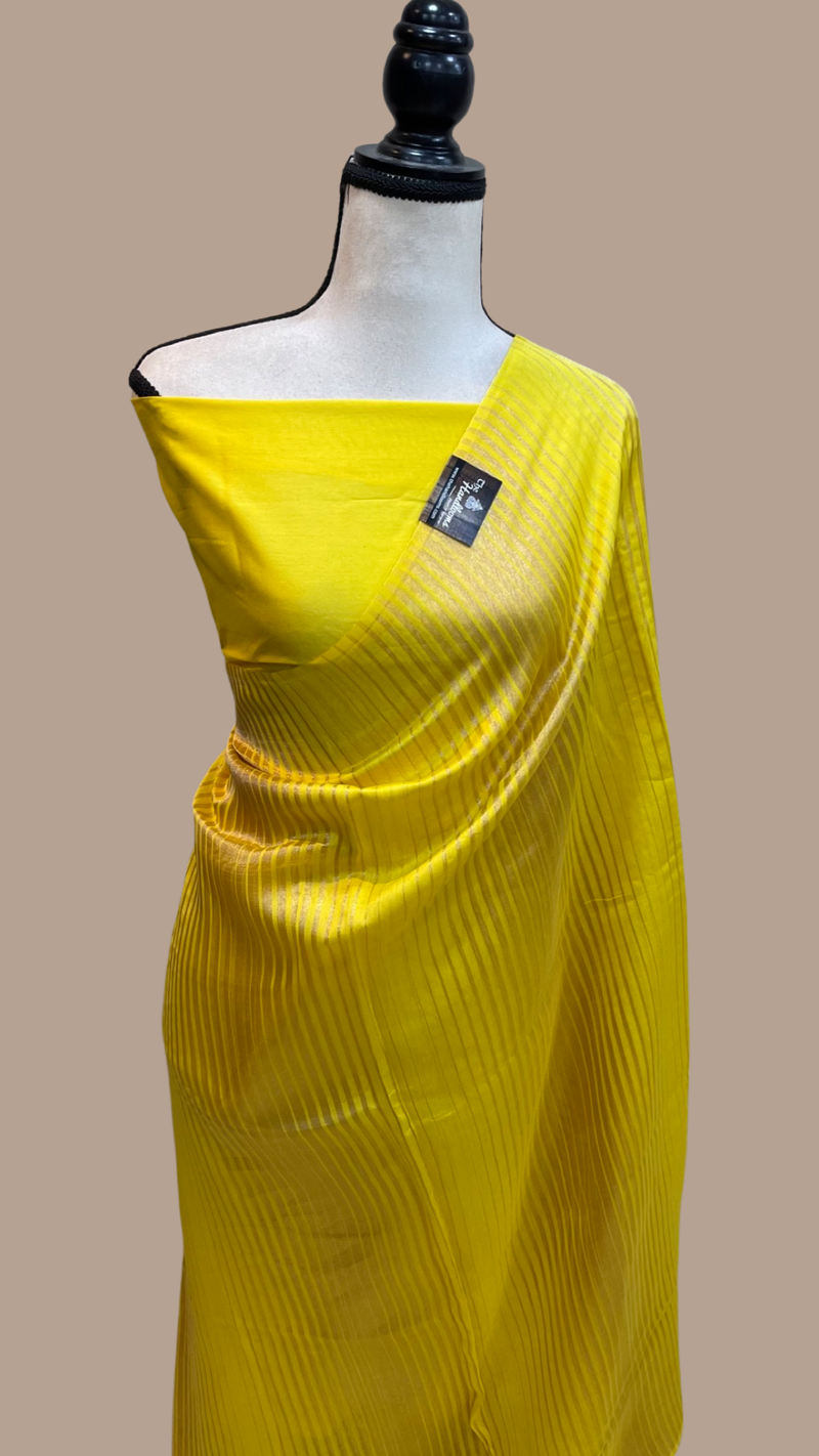 Pure tissue Chanderi Handloom Banarasi Saree - The Handlooms