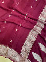 Pure Georgette Banarasi Saree - The Handlooms