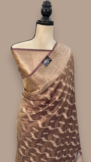 Pure Kora Tissue Handloom Banarasi Saree - The Handlooms