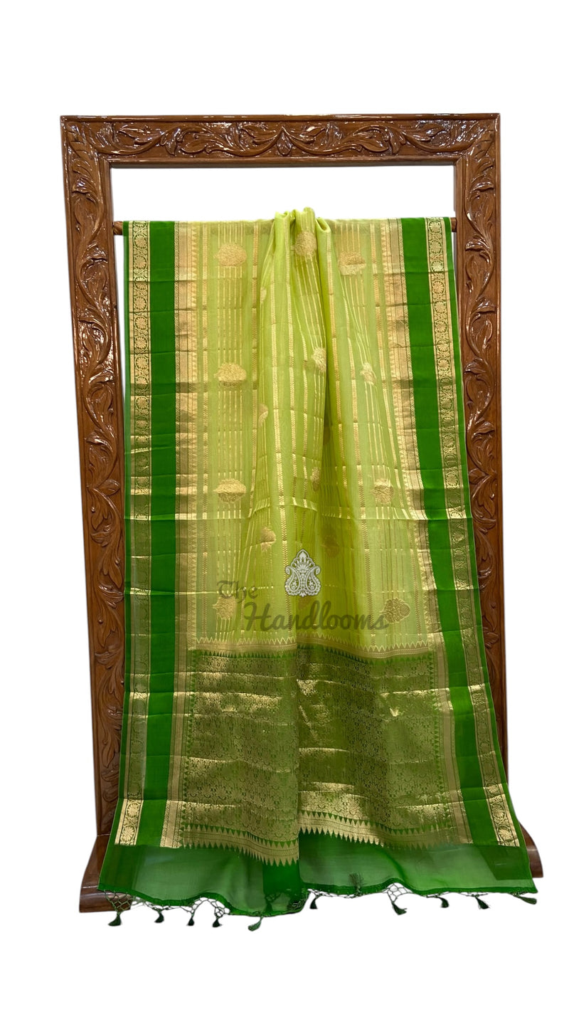 Pure Kora Silk Handloom Banarasi Saree
