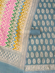 Khaddi Georgette Handlooms Banarasi Dress material - The Handlooms