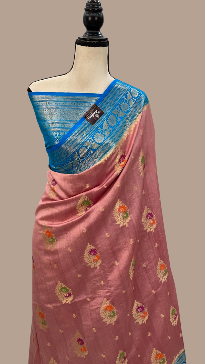 Pure Chiniya Silk Handloom Banarasi Saree - The Handlooms