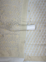 Pure Khaddi Georgette Banarasi Dress material - The Handlooms