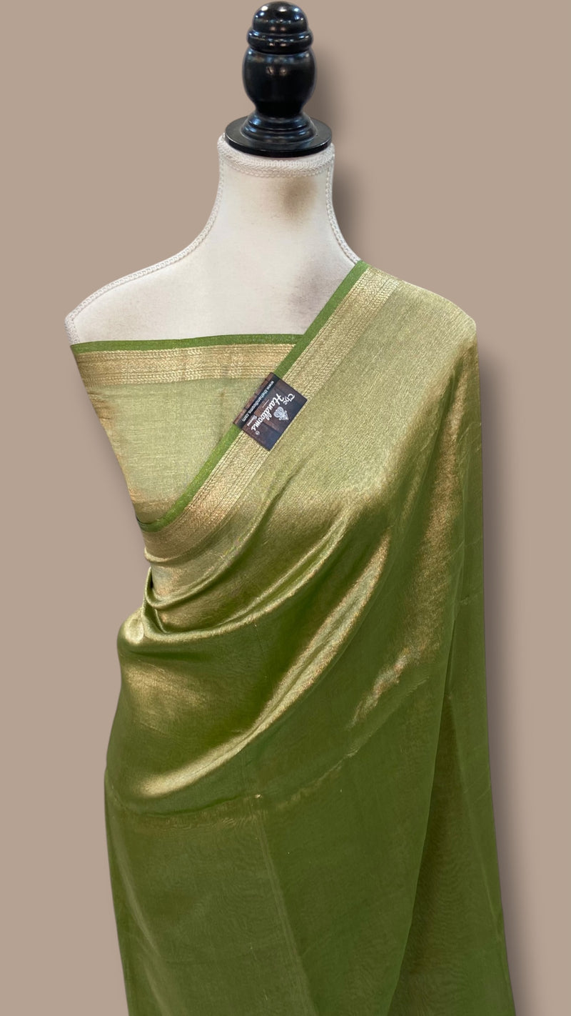 Pure Kora Tissue Handloom Banarasi Saree