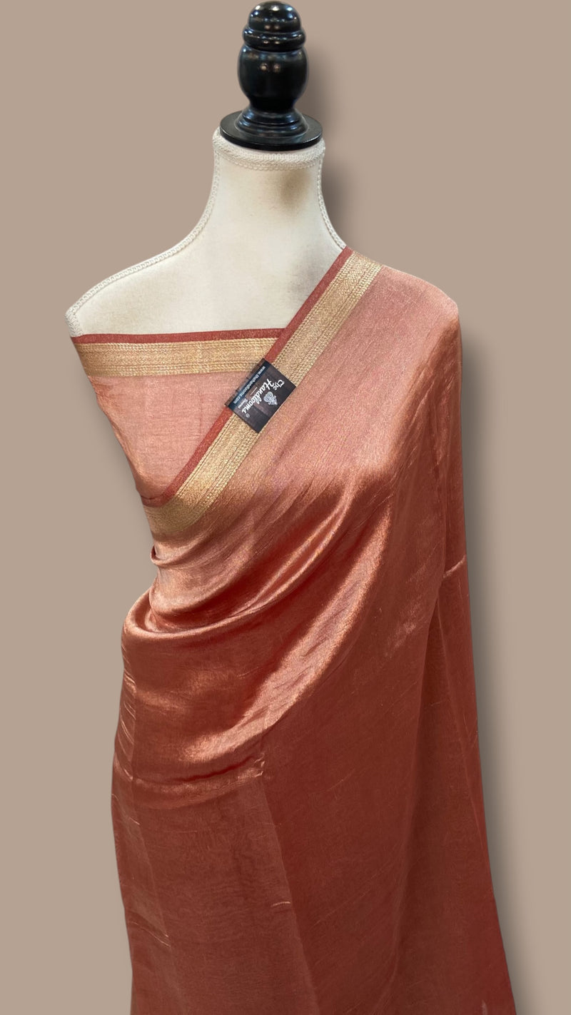 Pure Kora Tissue Handloom Banarasi Saree