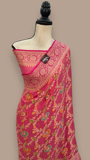 Pure Chiffon Khaddi Banarasi Saree - The Handlooms