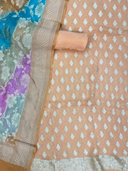 Pure Khaddi Georgette Banarasi Dress material - The Handlooms