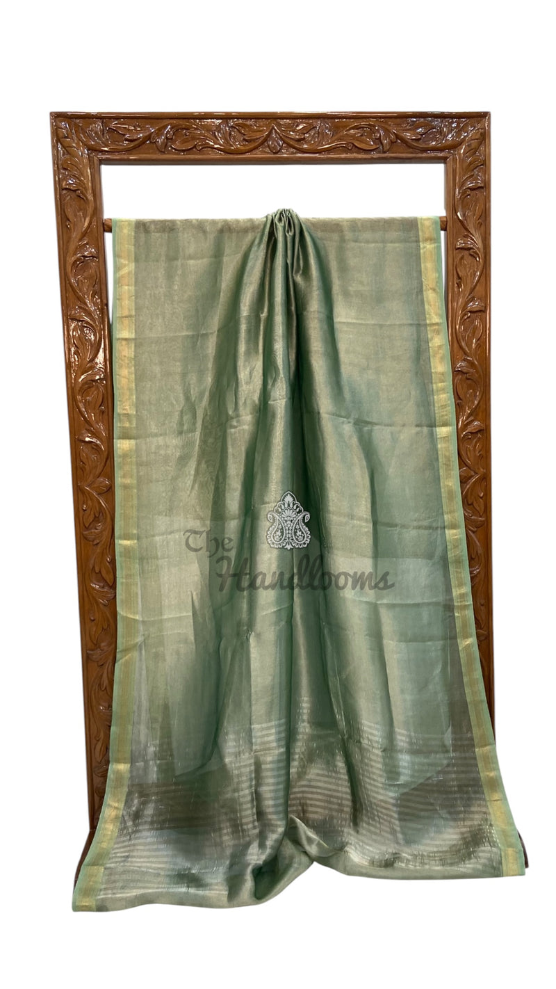 Pure Kora Tissue Handloom Banarasi Saree