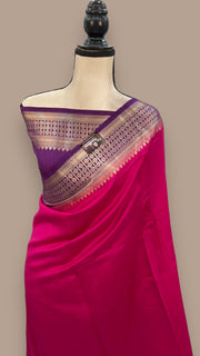 Pure Chiniya Silk Khaddi Handloom Banarasi Saree - The Handlooms