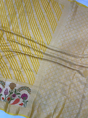 Pure Chiffon Khaddi Banarasi Saree - The Handlooms