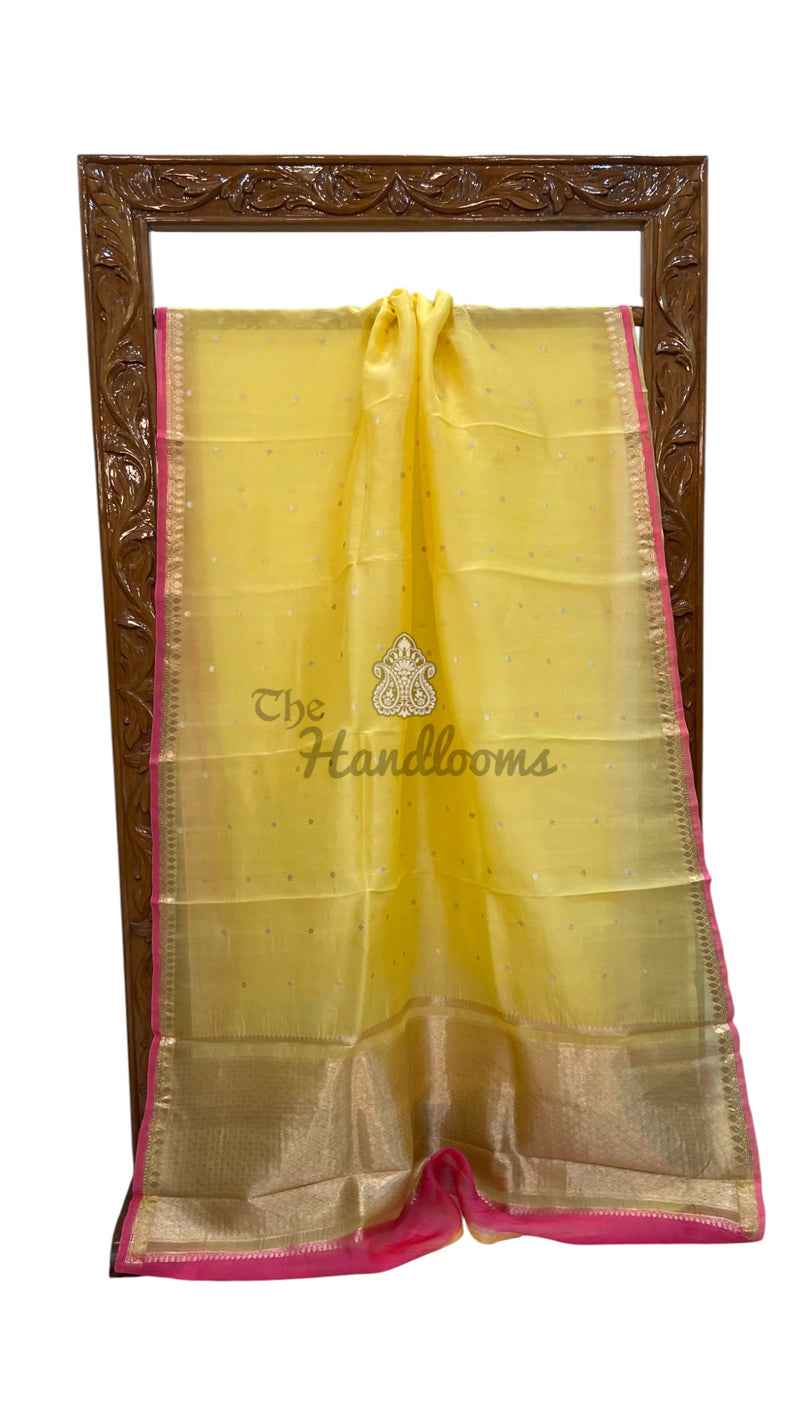 Pure Kora Silk Handloom Banarasi Saree