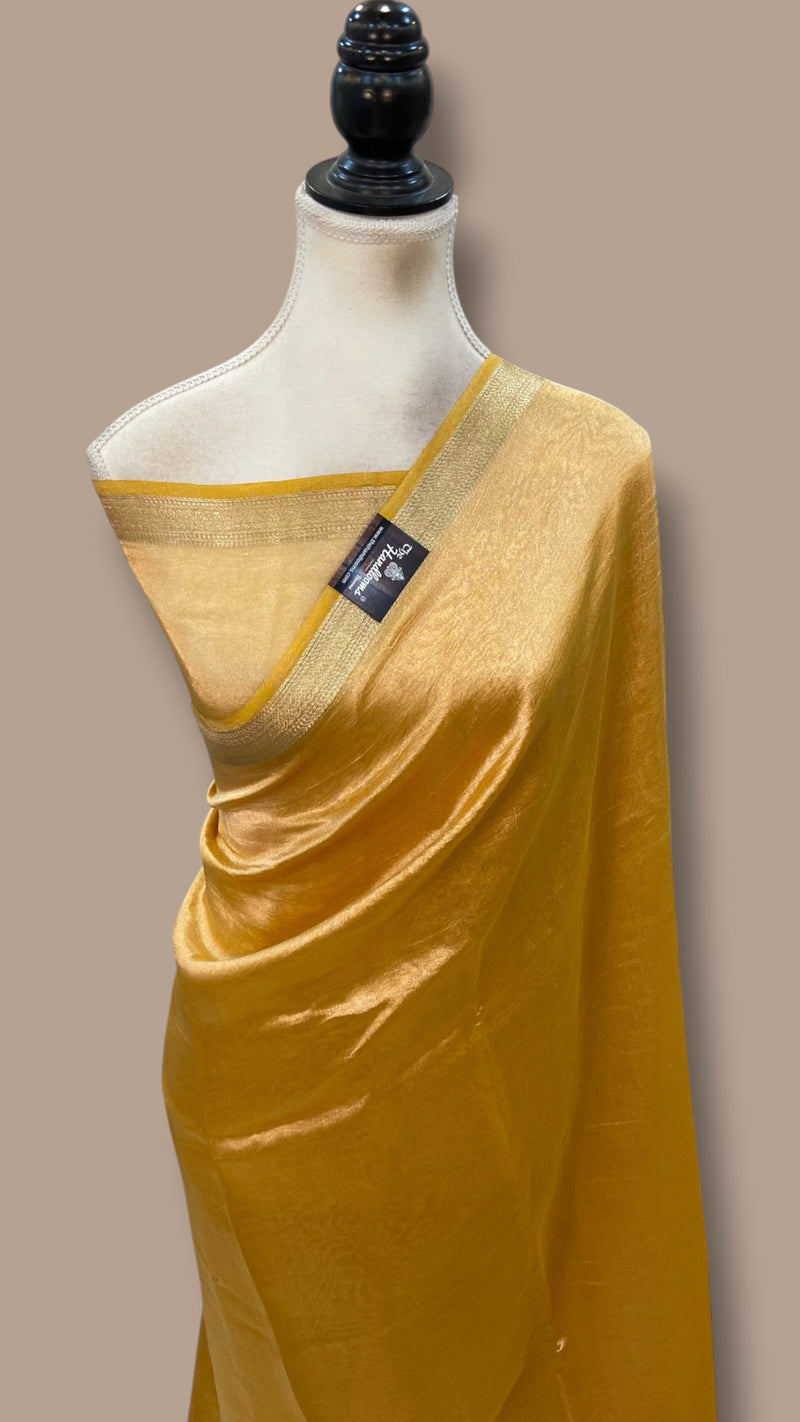 Pure Kora Tissue Handloom Banarasi Saree