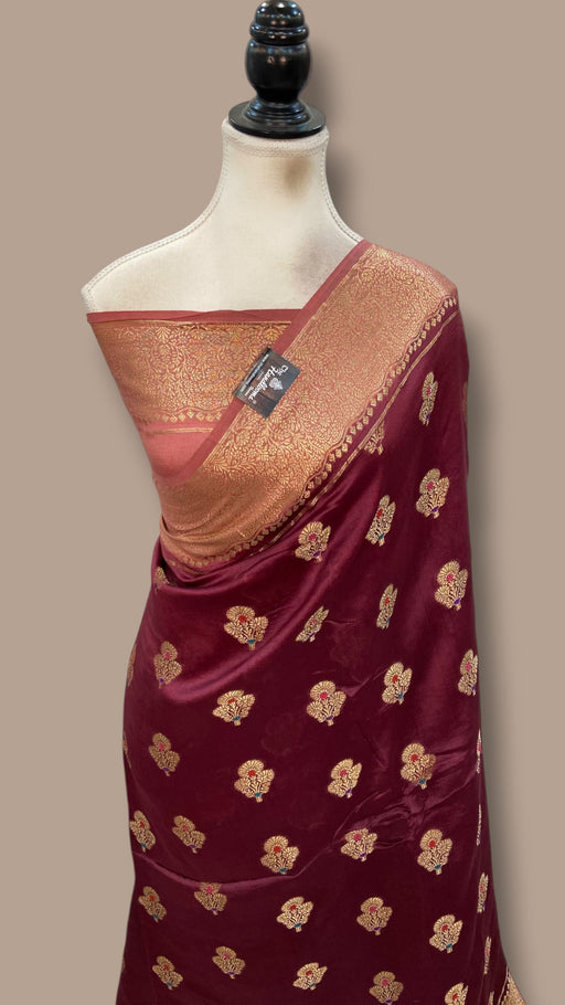 Pure Mango Silk Banarasi Handloom Saree - The Handlooms