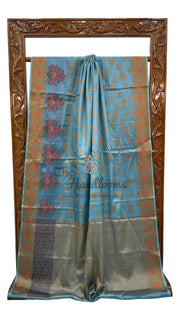 Pure Tussar Silk Handloom Banarasi Saree - The Handlooms