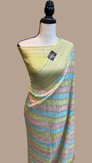 Khaddi Georgette Handloom Banarasi Saree - The Handlooms