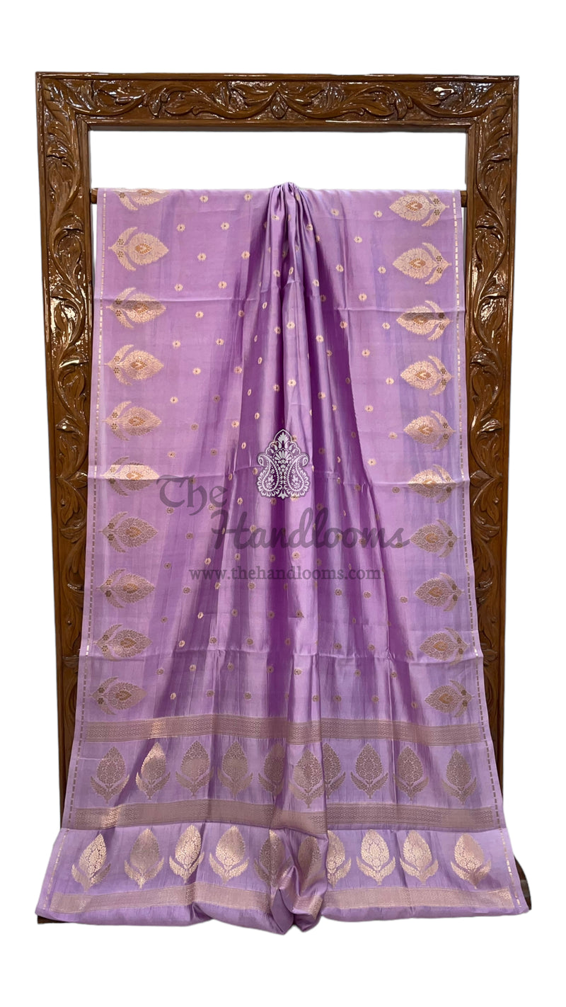 Pure Mango Silk Banarasi Handloom Saree - The Handlooms