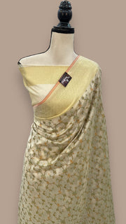 Pure Cotton Banarasi Handloom Saree - The Handlooms