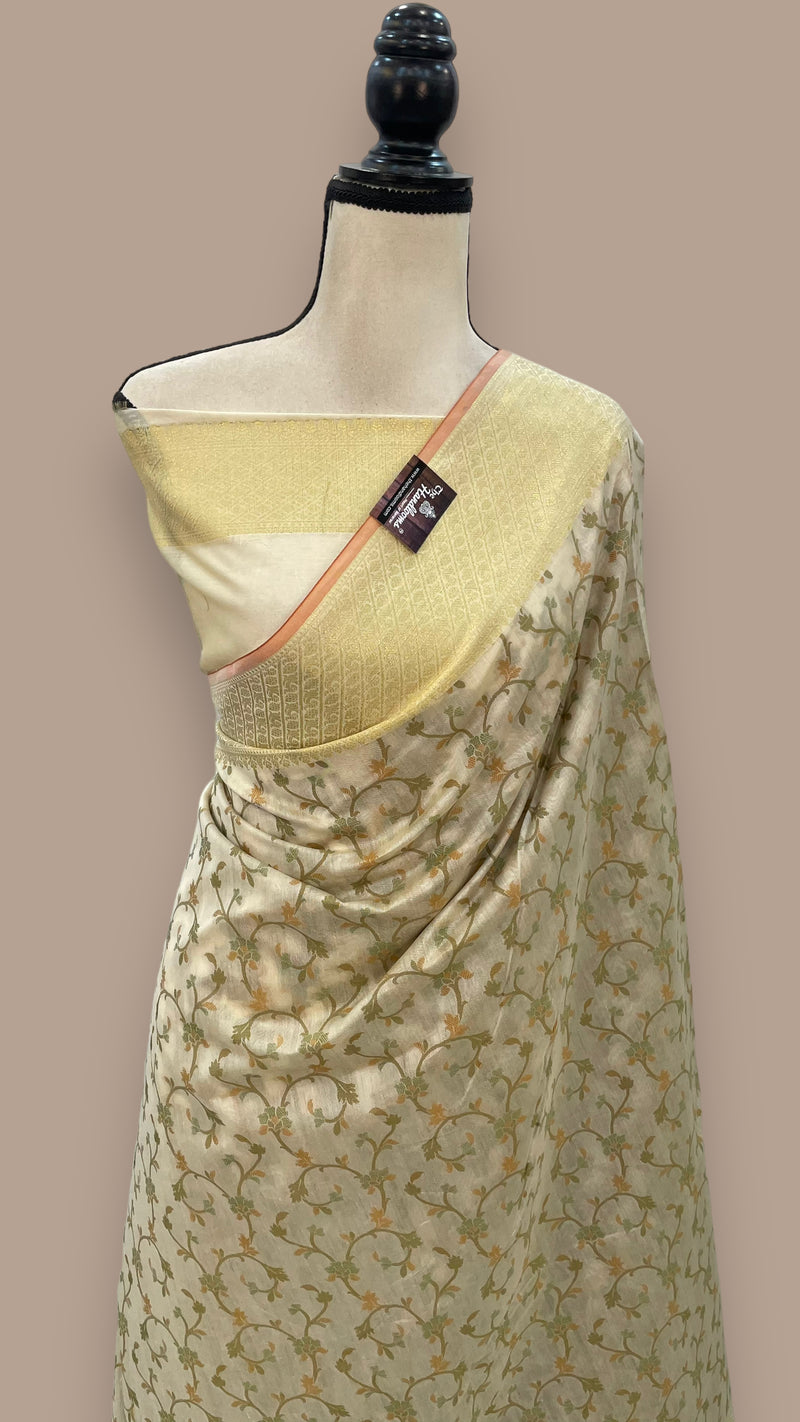 Pure Cotton Banarasi Handloom Saree - The Handlooms