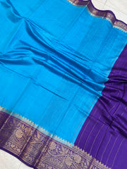 Pure Chiniya Silk Khaddi Handloom Banarasi Saree - The Handlooms