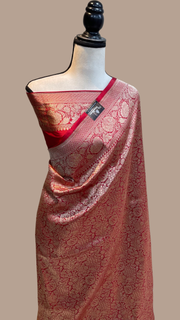 Pure Katan Silk Banarasi Handloom Saree - Tanchui Brocade - The Handlooms