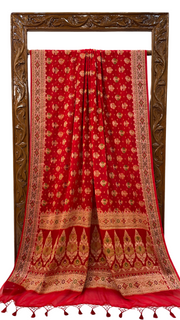 Pure Chiffon Khaddi Banarasi Saree - The Handlooms