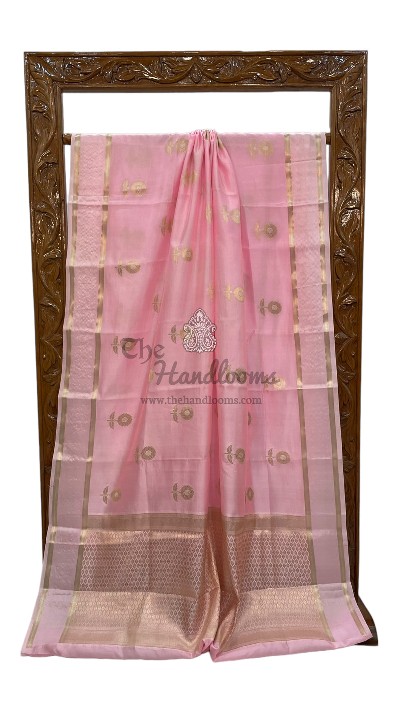 Pure Mango Silk Banarasi Handloom Saree - The Handlooms