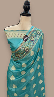 Pure Tussar Silk Handloom Banarasi Saree - The Handlooms